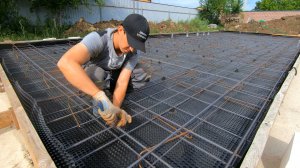 🏡Строю дом для своей семьи СВОИМИ РУКАМИ / Армирование монолитной плиты