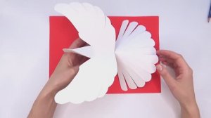Голубь из бумаги! Красивая птичка своими руками! Поделки для детей!