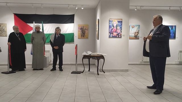 Выс. председателя. русского общества А.Рябова на открытие 67-ая выставка, Палестина- История и Цвет смотреть онлайн