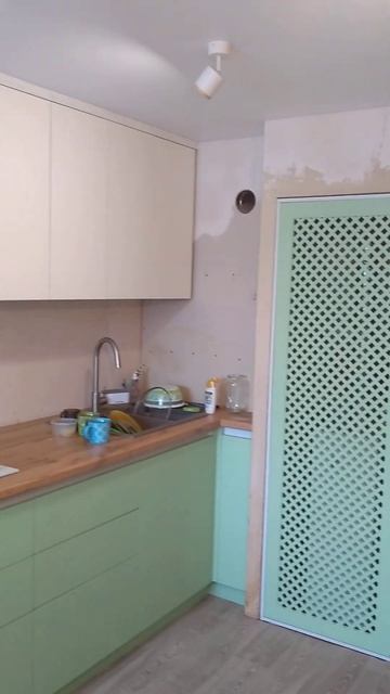 💎Кухонный гарнитур с крашенными фасадами.#кухниотпр?