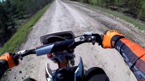 На KAYO BASIC TT140EM 17/14 KRZ, маршру по полям на кочкурово!