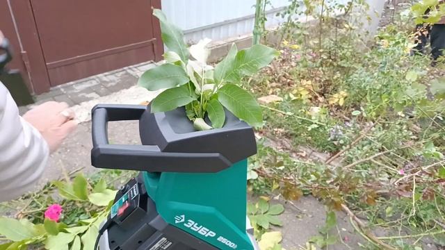ЗУБР ЗИЭ 40-2500, бытовой садовый измельчитель свежих вет