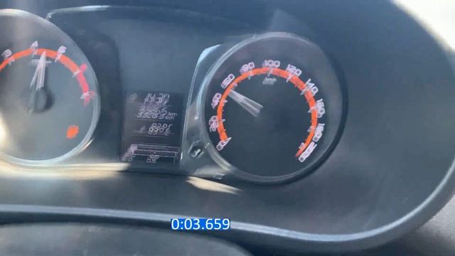 Разгон до 100кмч Lada Granta FL Liftback 1.6 16v 106сил сток с оборотов