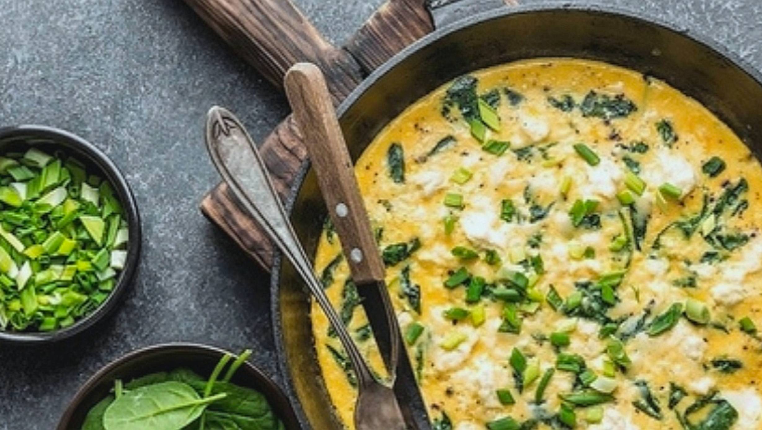 ОМЛЕТ СО ШПИНАТОМ смотреть онлайн