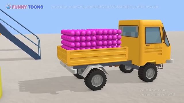 Учим цвета с малышом и шариками! Грузовик! Шарики! Learn colors with Baby and Balls [перевод] смотреть онлайн