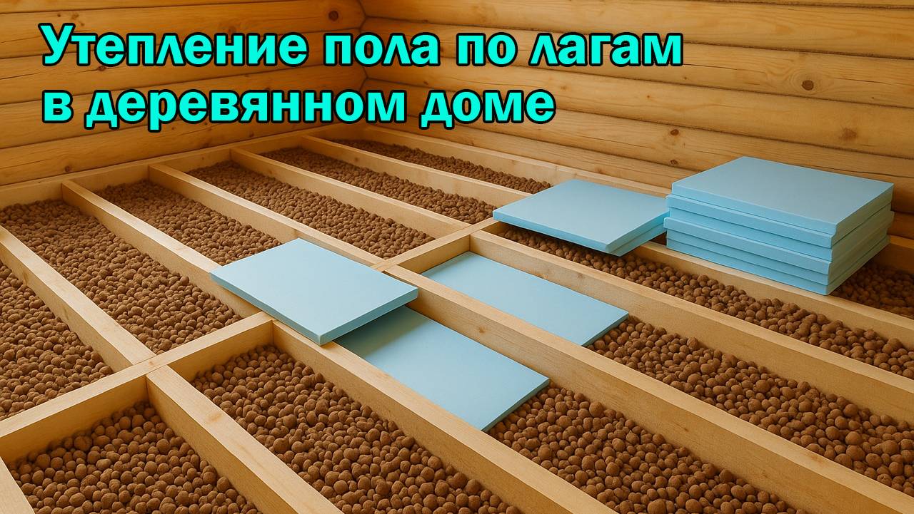 Утепление пола по лагам смотреть онлайн