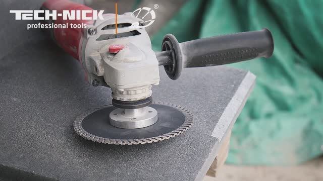 Диск алмазный отрезной турбо с фланцем TECH-NICK TARGET 125*M14*3,2 мм гранит сухой рез смотреть онлайн