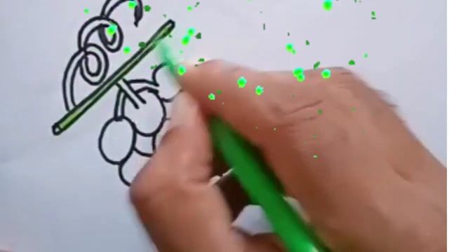 Bolalar uchun uzum rasm chizish/Drawing grape for children/Рисование виноград дл смотреть онлайн