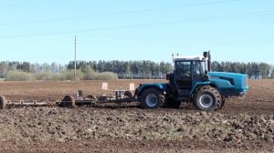 Боронование БТЗ  254К 20  и JOHN DEERE 6125B