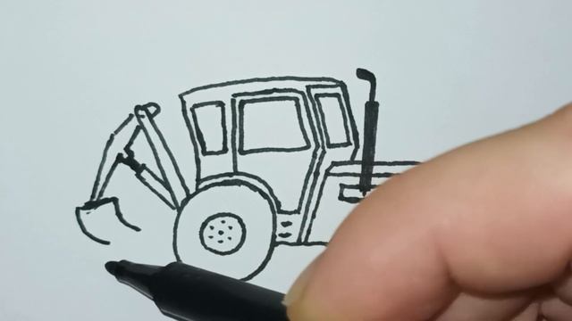 Синий трактор 🚜 Как нарисовать Синий трактор? Рисую и смотреть онлайн