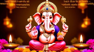 🐘 ДЖАЙ ГАНЕША! Мантра + Аарти, КОТОРАЯ СМЕТАЕТ ПРЕГРАДЫ! Слушай Каждый День — Открой Поток Удачи...