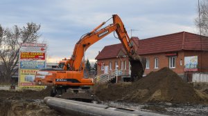 Экскаватор Doosan 210W Solar. Работа.