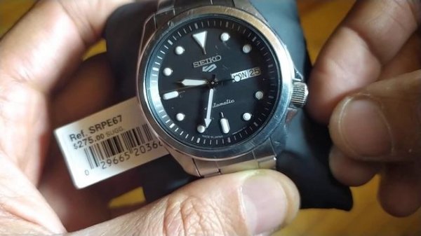Seiko 5 установка дня и даты