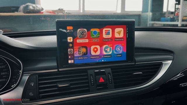 Подключение функции Apple CarPlay и Android Auto в Audi A7 смотреть онлайн
