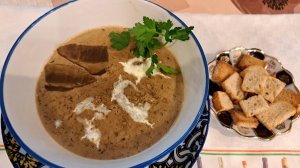 57. Крем-суп из белых сушеных грибов