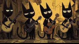 Stray Cats' Jazz Night   Jazz Hop & Lofi Grooves Under the Moonlight