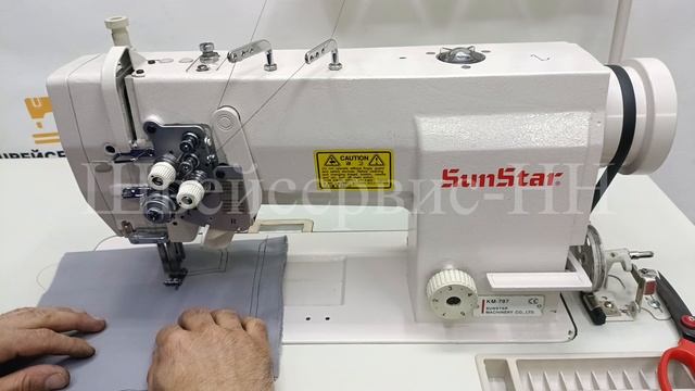 Двухигольная машина SUNSTAR KM-797 (комплект) БУ (с откл. лёг) смотреть онлайн