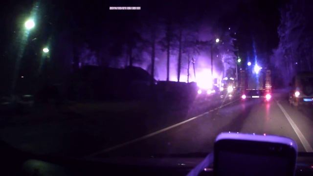 Пожар в Малаховке 27.10.14