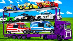 Машинки летают и прыгают! Развивающие мультики Машины помощники. Мультфильмы про машинки