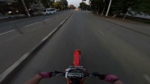 СТАНТ НА ПИТБАЙКЕ ПО ГОРОДУ | ВСТРЕТИЛИ ДПС | HONDA CRF 250