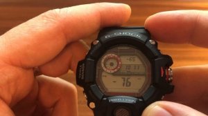 Обзор и настройка часов Casio G-Shock GW-9400-1ER RANGEMAN