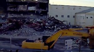 Снос Зимней вишни в Кемерово 6.08.2018 (вечер)