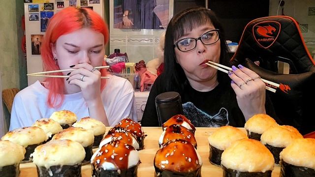 Мукбанг | Запечённые роллы | Обжор Асмр смотреть онлайн