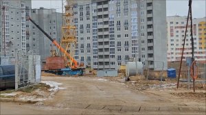 Обзор монтажа башенного крана КБМ-401П! Подъём стрелы, м