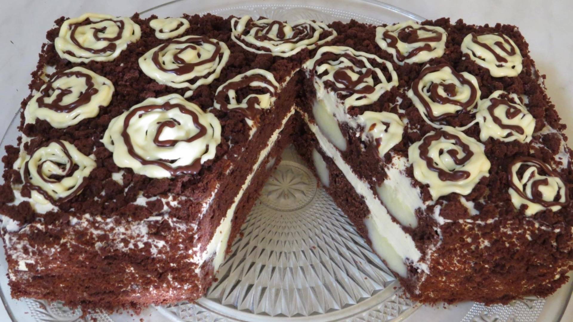 МЕГА ШОКОЛАДНЫЙ Торт ВЫПЕКАЕТСЯ ВМЕСТЕ с КРЕМОМ ПЛОМБИР! ПРОСТО и ОБАЛДЕННО ВКУСНО! смотреть онлайн