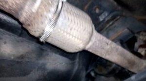 Устраняем урчание глушителя от лопнувшей гофры на Лад