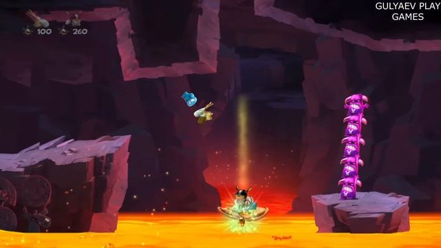 Rayman® Legends. 5 Глава. Пик Олимпа. ГЕРОЙСКАЯ ГОНКА С ЛАВОЙ смотреть онлайн