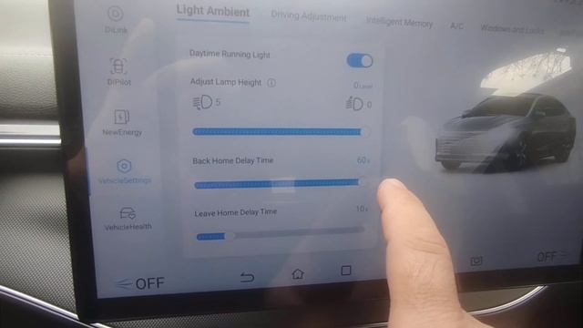 BYD DESTROY 05 НАСТРОЙКИ СВЕТА ФАР