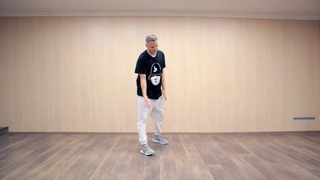 Shuffle100 или 100 движений ШАФЛ танца - Урок 9 - Kick Step Var 1 Шафл