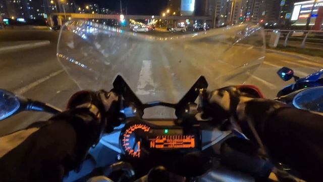 BMW R1200RS | Спонтанный тест драйв | Ночные покатушки смотреть онлайн