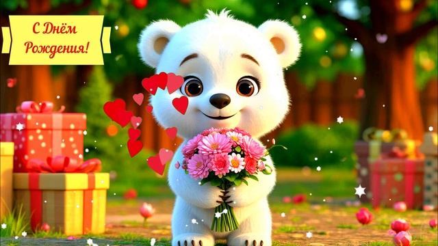 С Днём Рождения! Красивейшее поздравление Открытка Видео смотреть онлайн