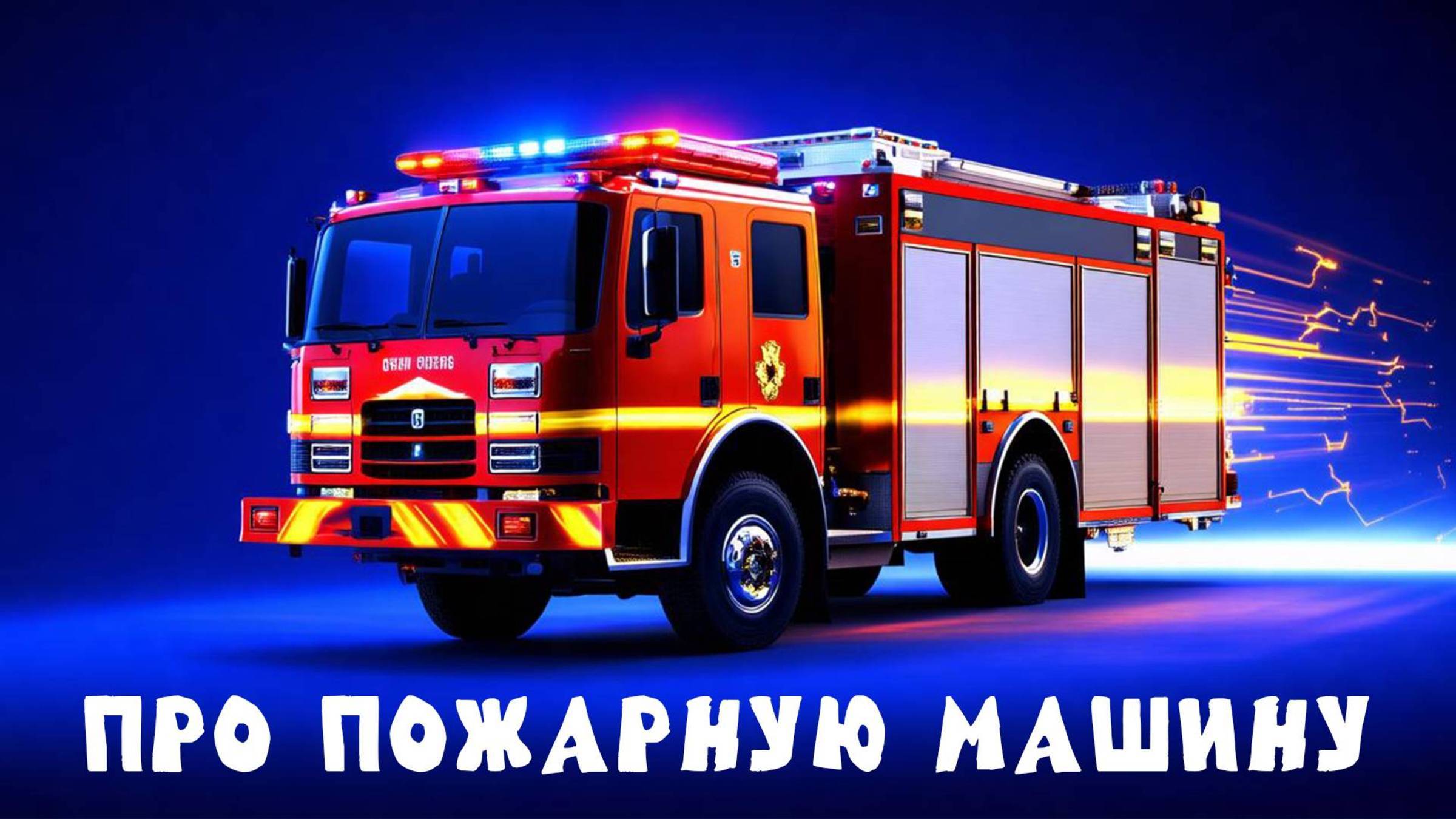 ПОЖАРНАЯ МАШИНА. Песенка про пожарную машину.