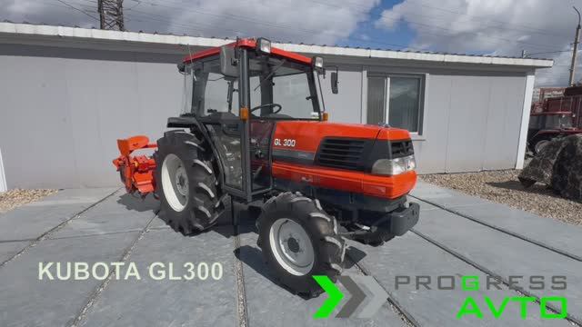 Трактор Kubota GL300 с кабиной - японский минитрактор мощностью 30 л.с. в г. Тула смотреть онлайн