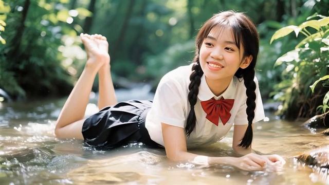 Мисс Тао Нху играет в джунглях Вьетнама