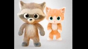 Cat, raccoon, fox. кошка, енот, лисица. Ennie and Yoyki