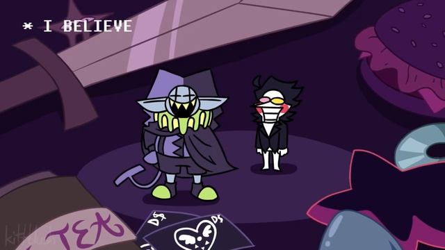 Выгодная встреча Спамтона и Джевила. На русском (Deltarune анимация)