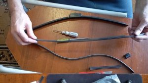 Как заменить резинки бескаркасных дворников.