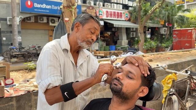 SLEEP INSTANTLY With World's Most RELAXING Indian Head Massage ｜ Waris Barber ｜ ASMR Gautam смотреть онлайн