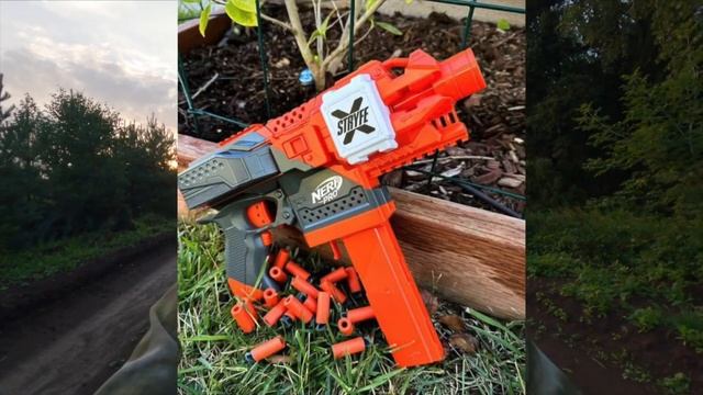 Nerfpro Stryfe X // новый мощный бластер от нёрф // Nerf News