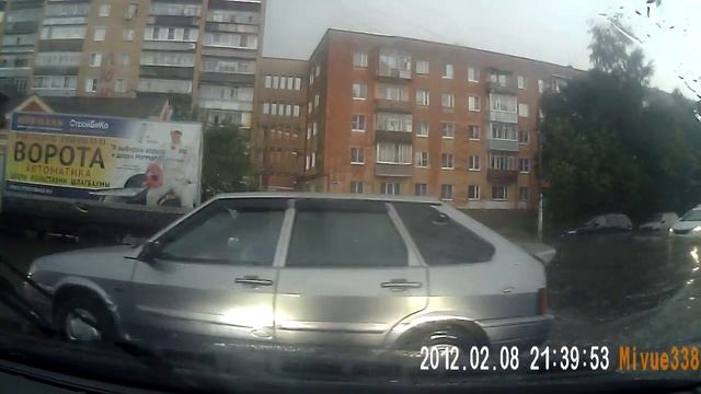 Потоп на вокзале! Александров 22.08.2013