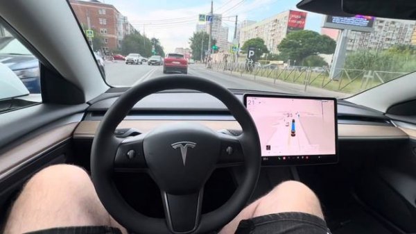 Автопилот fsd beta на Tesla Model 3 | Краснодар