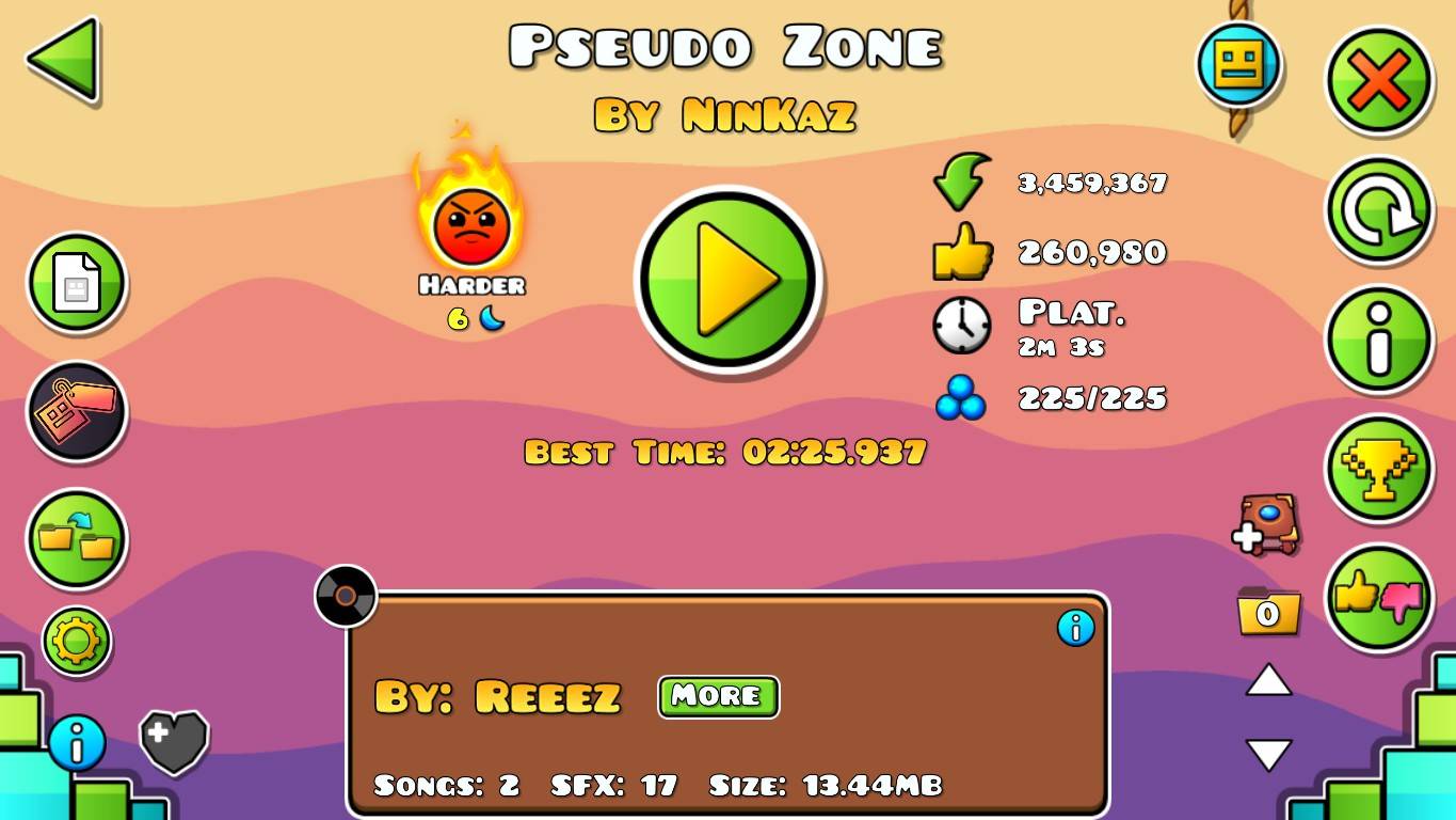 Geometry Dash. Pseudo Zone by NinKaz - 100% смотреть онлайн