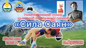 Ковер В. РТ по вольной борьбе "СИЛА САЯН"