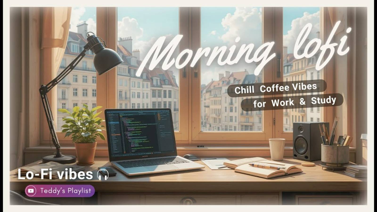 Утренний Лоуфай для Фокуса | Чилл Кофейные Вайбы для Работы и Учёбы ☕🎶