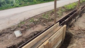 ленточный фундамент на ламинированной фанере!