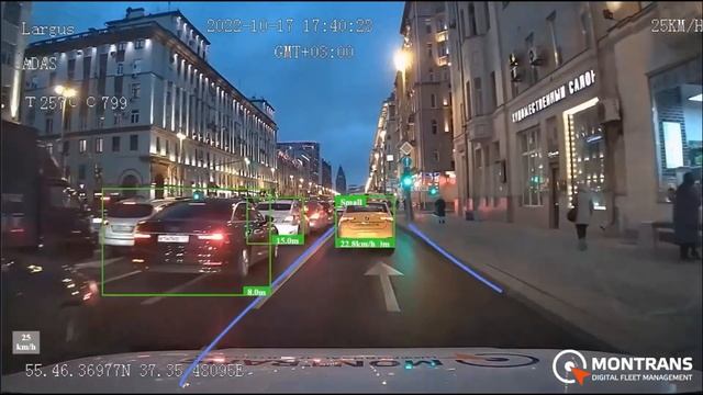 Пример работы ADAS (ADVANCED DRIVER-ASSISTANCE SYSTEMS) СИСТЕМА ПОМОЩИ В? смотреть онлайн